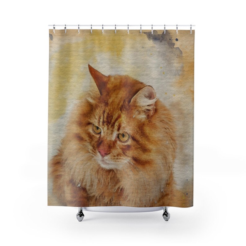 Best Seller Shower Curtains Cat Shower Curtains Bathroom curtain Shower Art curtain Shower decor Bath curtain Art shower curtain
