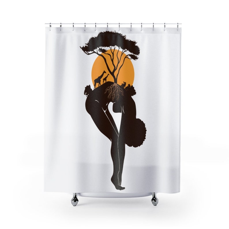 Afrocentric Shower Curtains shower curtains curtain Etsy