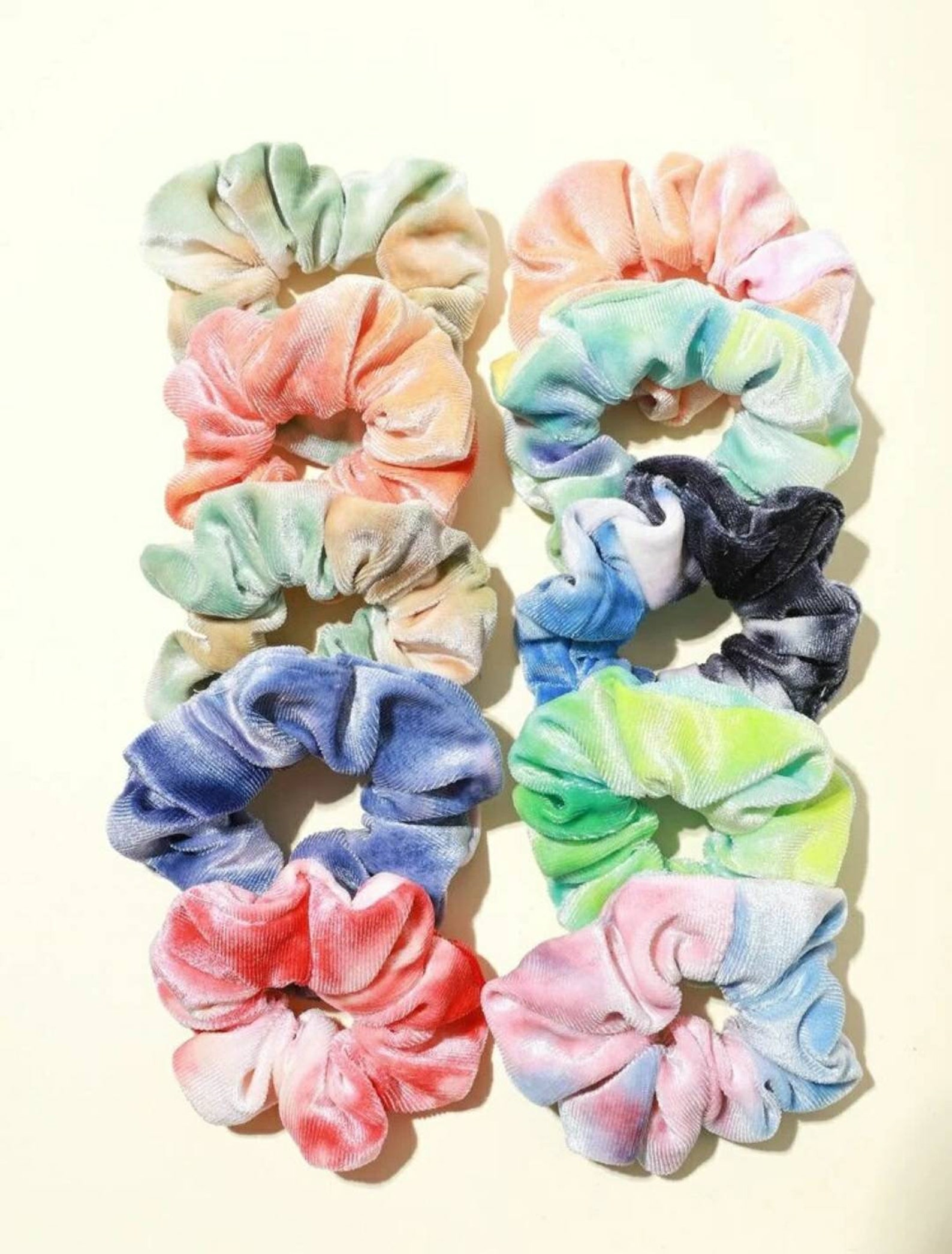 Tie Dye Hair Scrunchie and Lip Gloss Bundle Lipgloss Bundle Etsy