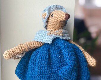 Mamma Lupo ANIMALE DI PELUCHE BIOLOGICO Bambola all'uncinetto 100% Materiale ecologico Giocattolo morbido fatto a mano per bambini Decorazioni per bambini Baby shower regalo neonato