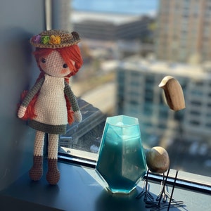 CHRISTMAS GIFT Miss ANNE Shirley of Green Gables With An E Traditional handmade Canadian girl doll Unique crochet Miniature story friend image 2