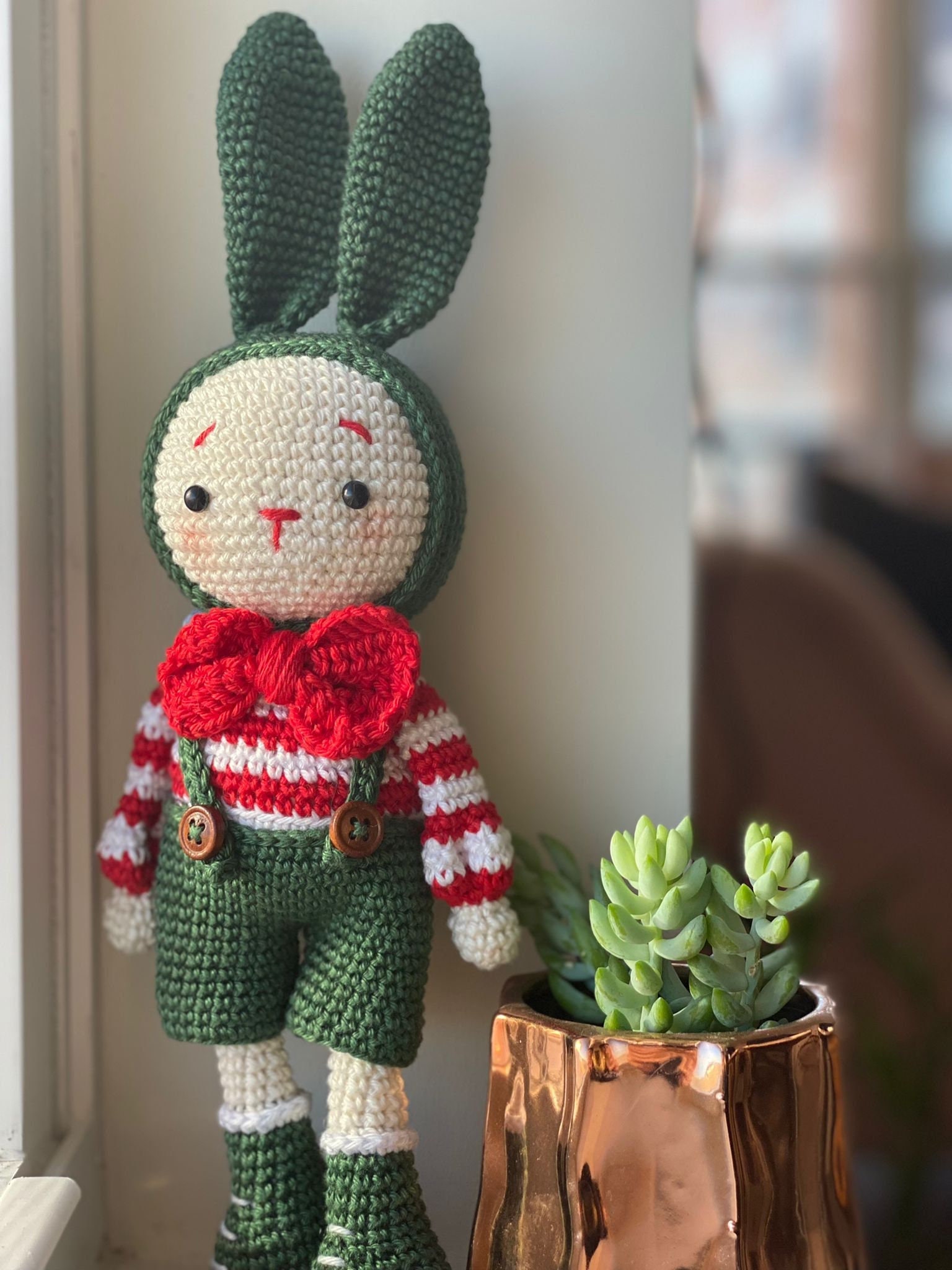 christmas bunny soft toy