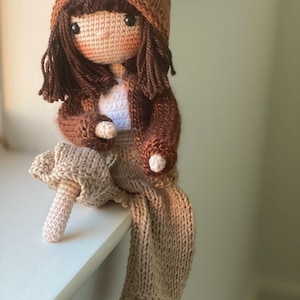 Paris Cool City Girl CADEAU D'ANNIVERSAIRE Bébé articulé miniature Éducation à la diversité Unique jouet naturel marionnette pliable Crochet Doll Sale November