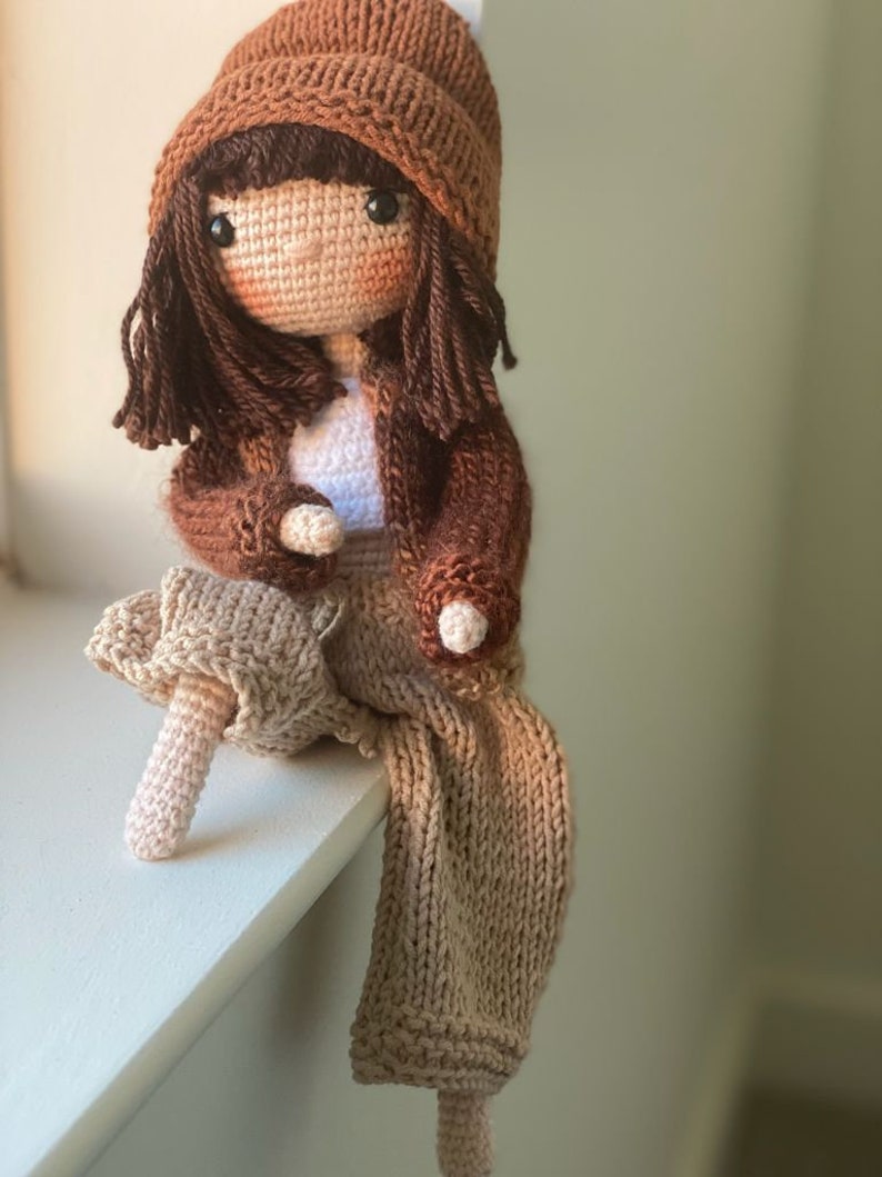 Paris Cool CITY GIRL Christmas Birthday gift Miniature poseable baby Diversity education Unique natural toy wire structure Crochet Doll Sale November