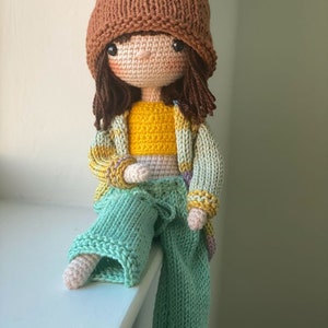 Paris Cool City Girl BIRTHDAY GIFT Miniature poseable baby Diversity education Unique natural toy bendable puppet Crochet Doll Sale May