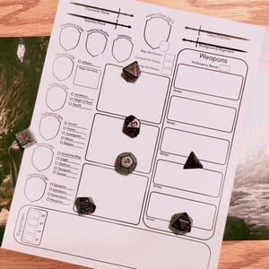 Basic Fighter (DnD 5E) Character Sheet