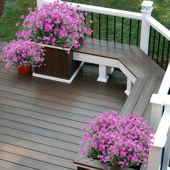 plastic flowers outdoor