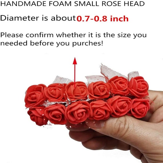 Wholesale 3.5cm Mini PE Foam Gauze Rose Flower Head DIY Wedding Home Deco 