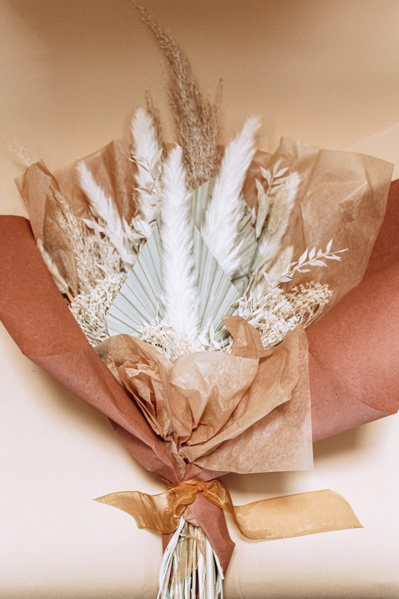 Neutral Rustic Colors Dried Pampas Grass and Hydrangeas Flower Etsy