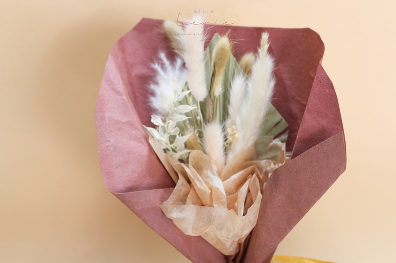 Neutral Rustic Colors Dried Pampas Grass and Hydrangeas Flower Etsy