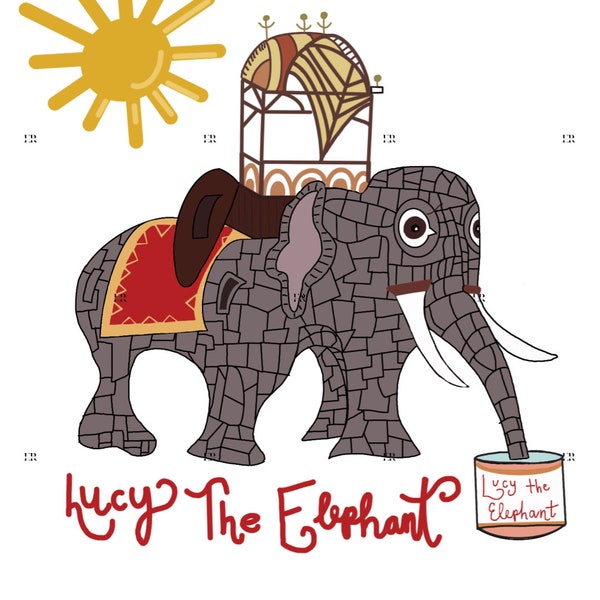 Lucy the Elephant art print