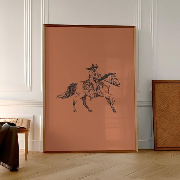 Burnt Orange Aesthetic Poster Etsy