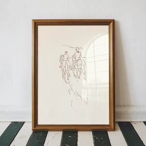 Cowboys on Horseback Wall Art, Digital Download, Cowboy Print, Western Print, Cowboy Wall Decor, Western Decor, Farmhouse Print, Horse Art