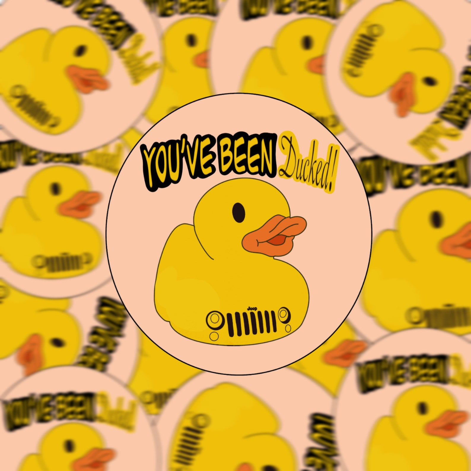 JEEP youve been ducked sticker | Etsy
