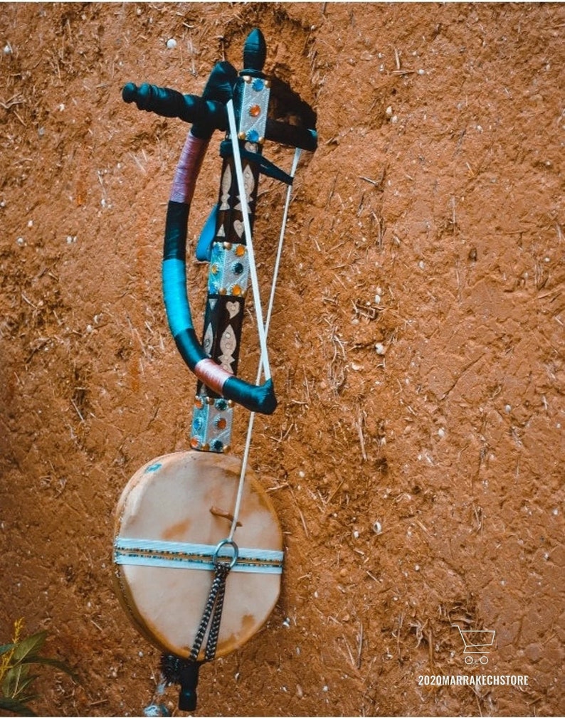 Old Moroccan Traditional Musical Instrument Ribab Amazigh Music Berber