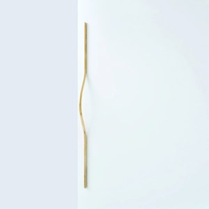 Unlacquered Antique Brass Bubble Handles , Modern Curved Arch Brass Cabinet Handles ,solid curved antique brass ,