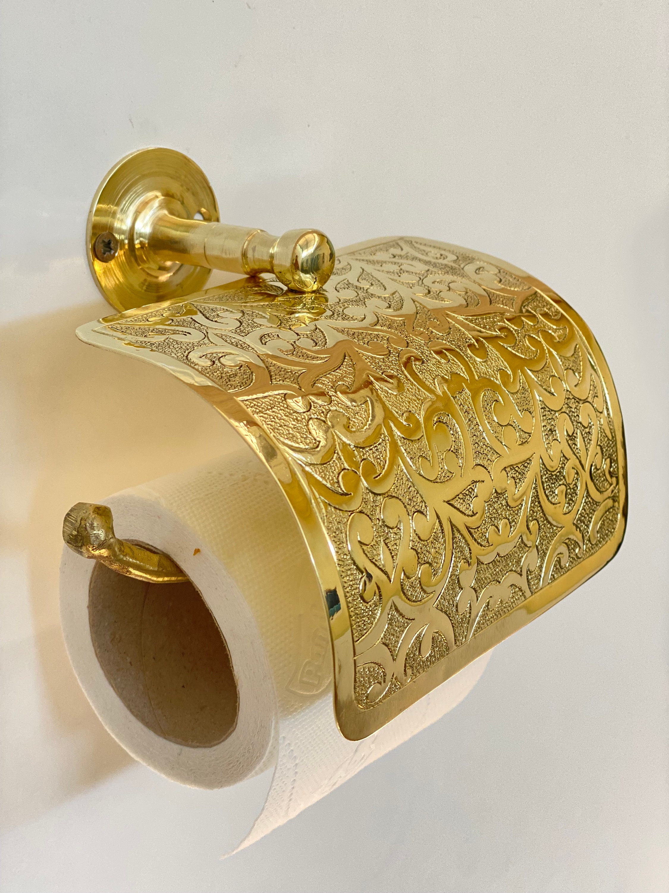 Paper Towel Holder Gold Leaf Etsy