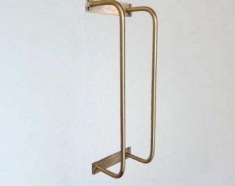 Unlacquered Brass Towel Rack, Bathroom Decor, Towel Organizer, Antique Brass Bathroom Towel, Towel Rack Storage, Towel organizer handmade,
