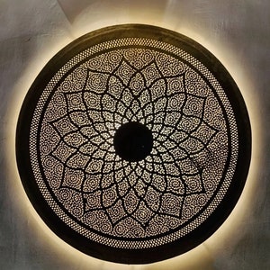 Moroccan wall lamp,Moorish Wall Sconce Lamps, Moroccan Round Lighting Modern Lighting Home decor,Morocco sconce,Sconce Pendant Lampshade