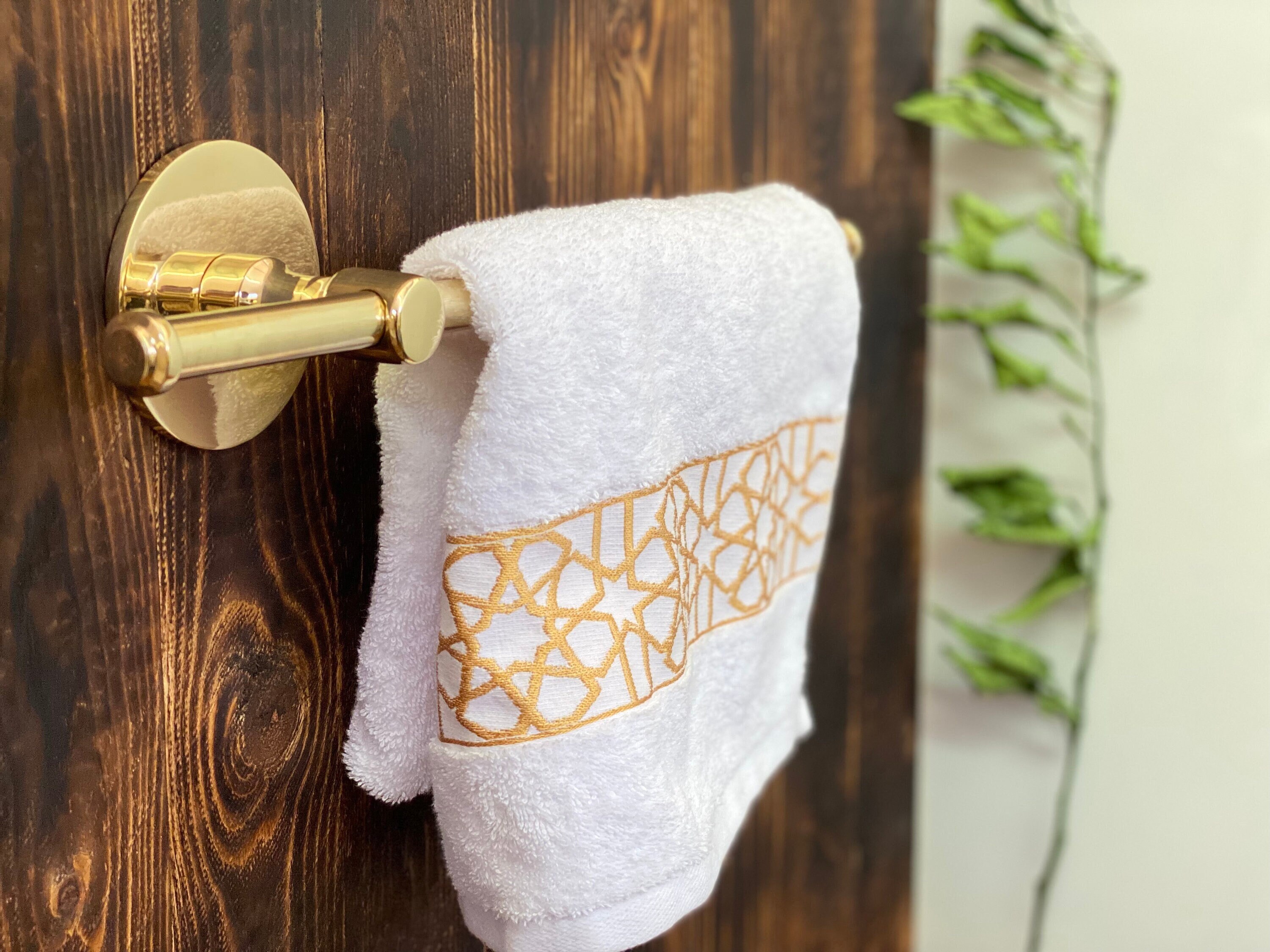 Unlacquered Brass Towel Rail - Bathroom Towel Holder