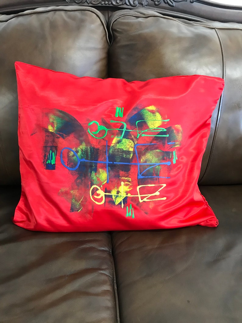 Hand Painted Decorative Silk Pillow Cases