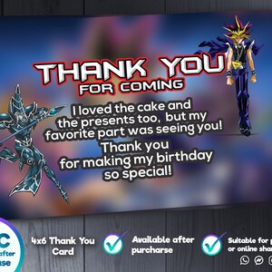 Yugioh Birthday Invitation, Printable Birthday Party Invitations ...