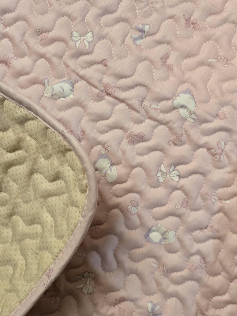 Baby Play Mat: Non-Slip Tummy Time Activity Mat (5x7ft) Sweet Love - Blush