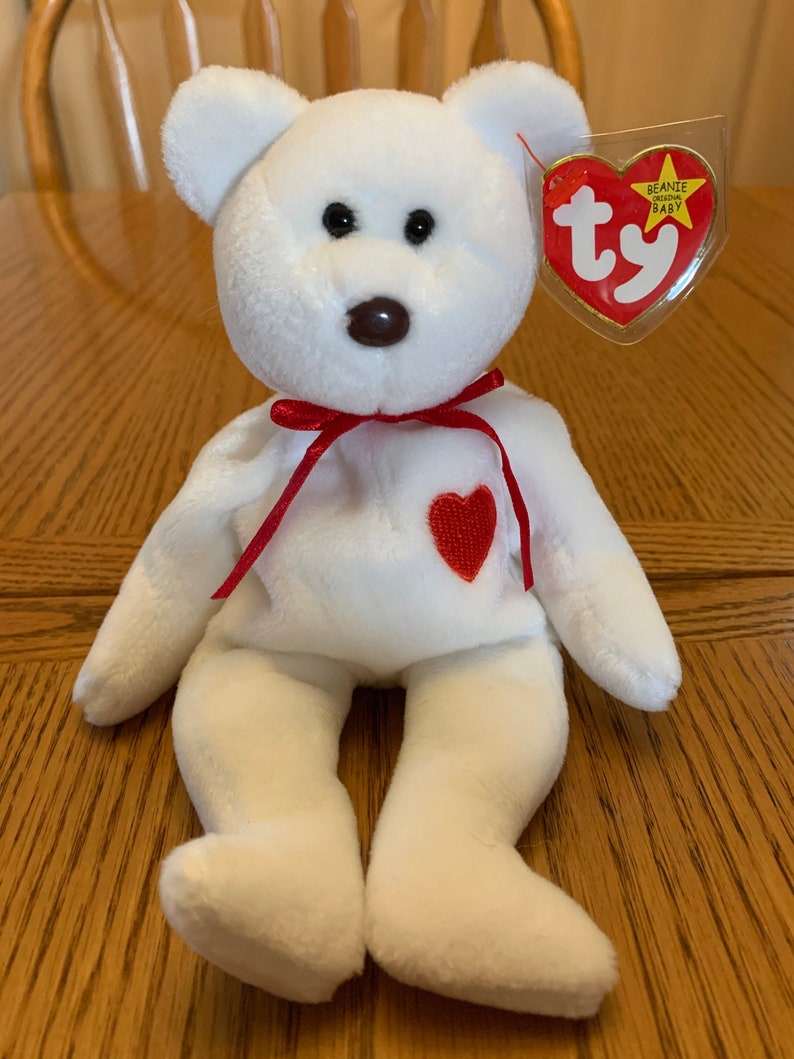 Ty Beanie Baby Valentino The Bear 1993 Mint Condition | Etsy