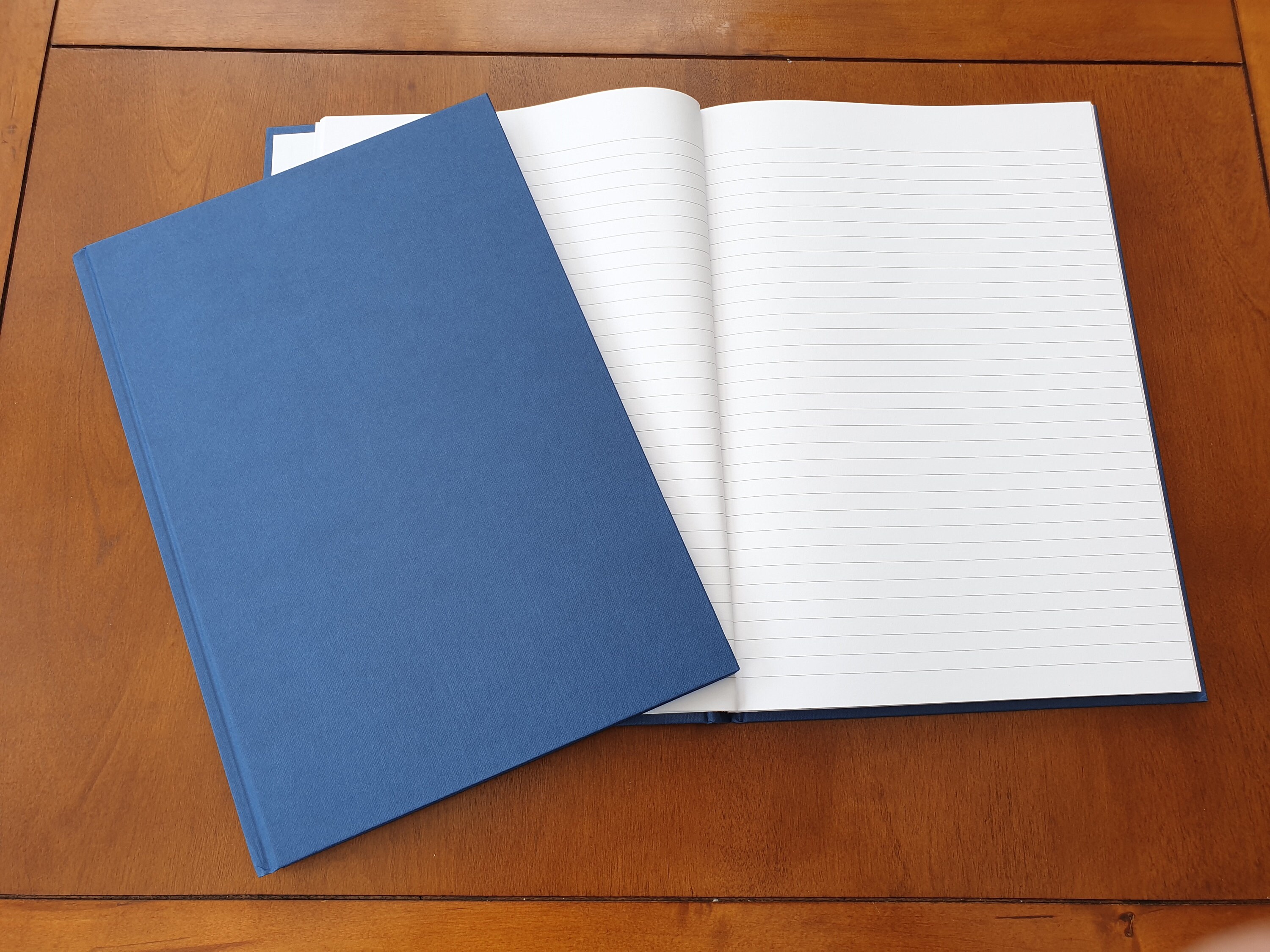 A4 Hard Cover Notebook – 384 Pages, 80gsm Feint Margin, Premium Thread-Sewn Binding