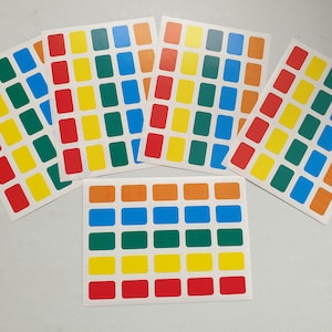 Rectangular Index Labels Colourful Self Adhesive Sticky Assorted Colours NEW