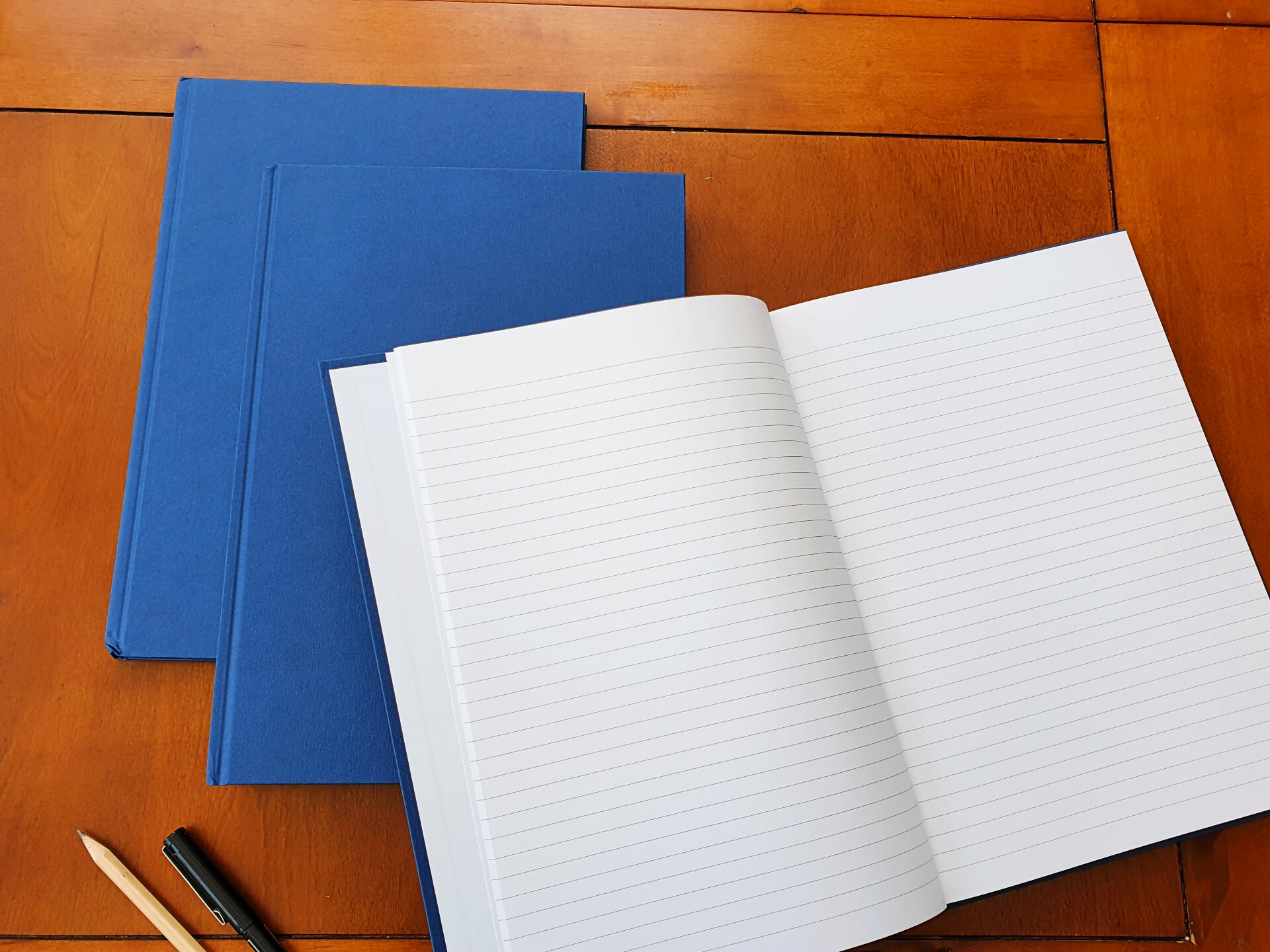 3x A4 Notebooks Handmade 192 Pages 80gsm Journal Casebound Etsy