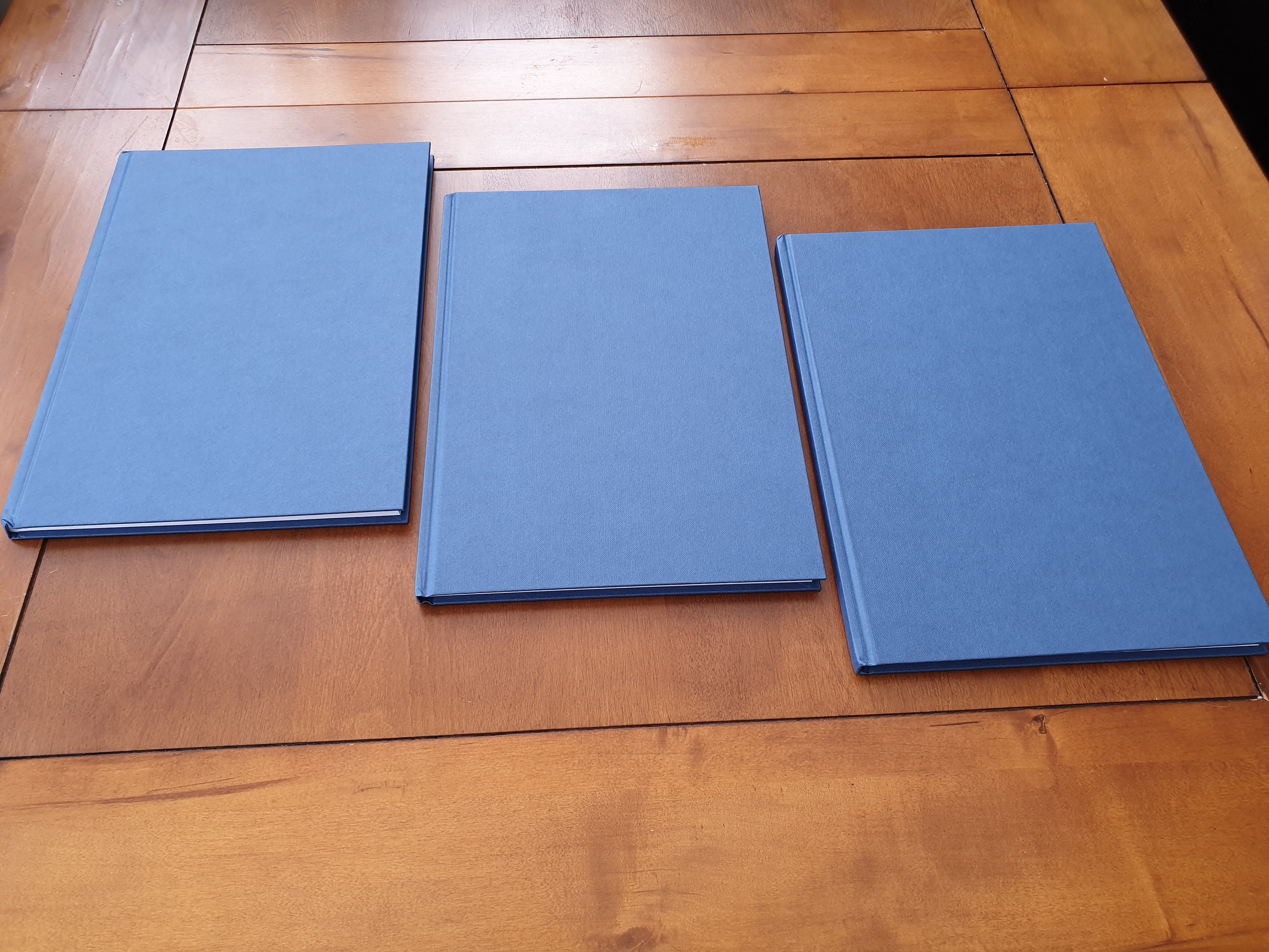 3x A4 Notebooks Handmade 192 Pages 80gsm Journal Casebound Etsy