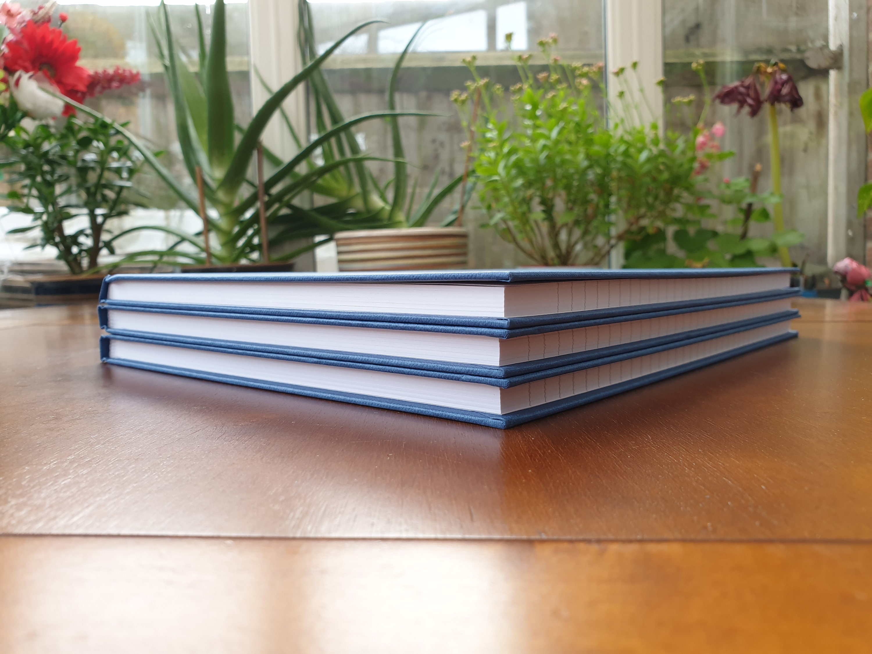 3x A4 Notebooks Handmade 192 Pages 80gsm Journal Casebound Etsy