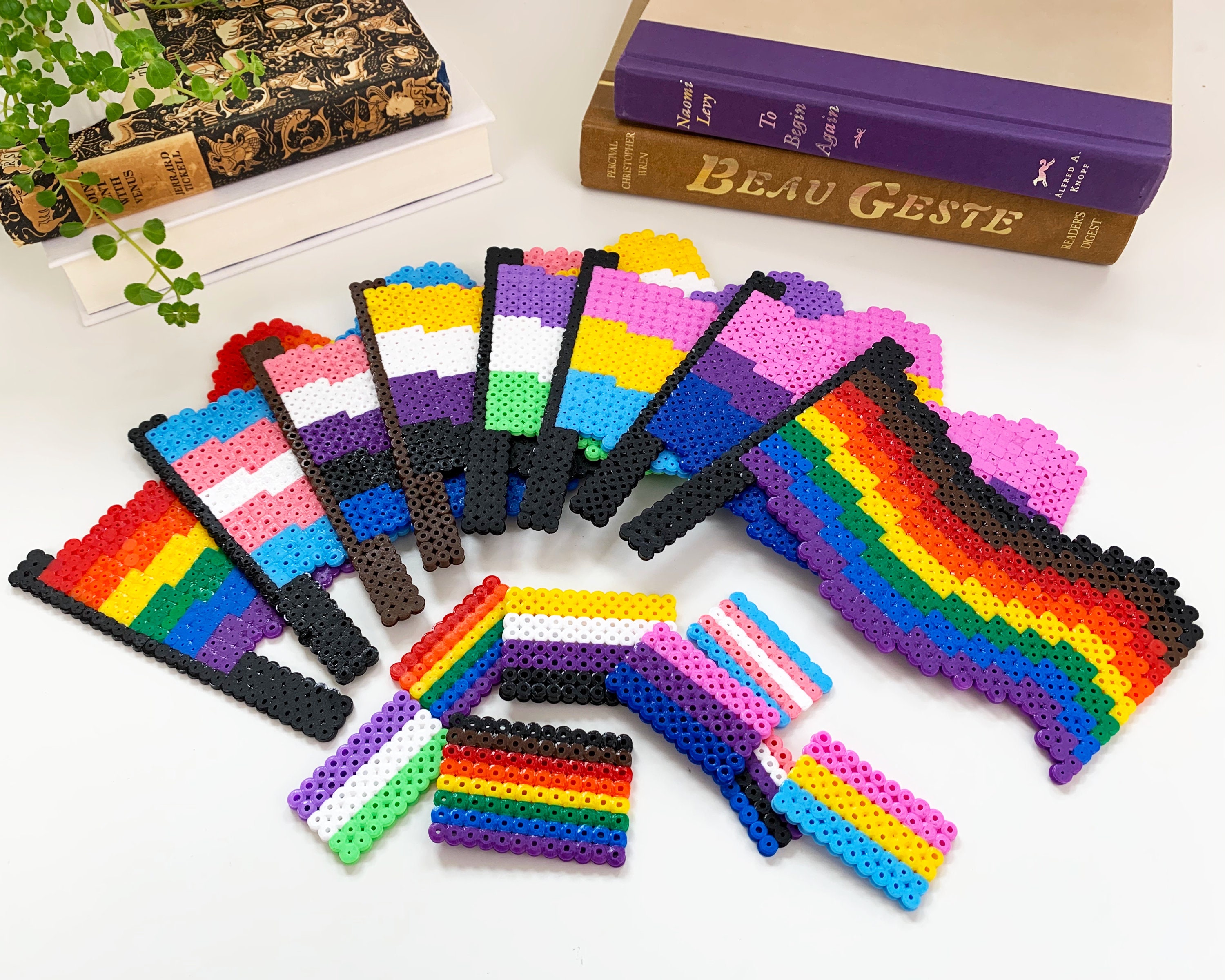 Rainbow LGBTQ Pride Flag Decor Hama Perler Bead Decor/ Etsy