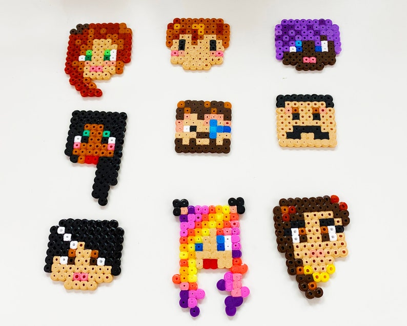 Customisable Minecraft Faces Hama Perler Beads Decor/ Etsy