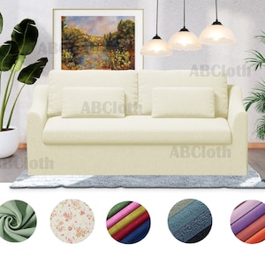 Farlov 3-Sitzer Sofabezug Ersatz (NICHT Farlov Loveseat Sofa), maßgeschneiderte Abdeckung für Farlov 3-Sitzer Sofa, reine Baumwollbezüge, Samtbezüge