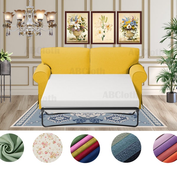 Ektorp 2 seat sofa bed covers, Custom covers, Covers comes with free pet mat, Custom made covers fit Ektorp 2 seat sofa bed
