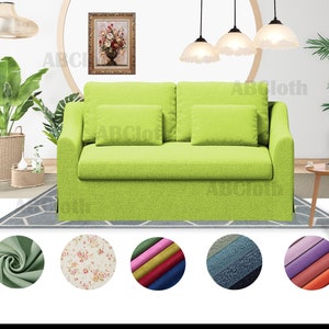 Farlov 2-Sitzer-Sofabezug (Nicht passend für Farlov 3-Sitzer-Sofa), maßgefertigter Bezug für Farlov 2-Sitzer-Sofa, reiner Baumwollbezug, Samtbezug