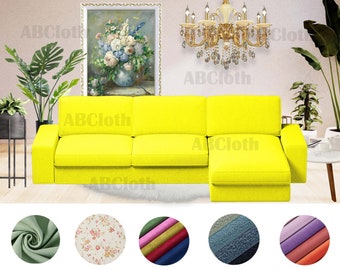 Kivik 3 seat sofa with chaise cover replacement (Not fits Kivik 2 seat sofa with chaise), custom made cover fits Kivik 3 seat with chaise
