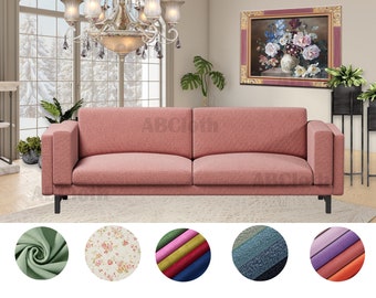 Nockeby 3 seat sofa cover replacement, custom made cover fits Nockeby 3 seat sofa, Nockeby sofa cover,velvet cover,pure cotton cover