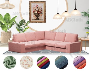Kivik 2+2 corner sectional sofa cover, custom made cover fits Kivik corner sectional sofa,personalized sofa cover,custom made cover
