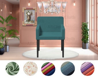 Fundas para sillas de comedor Nils, Fundas personalizadas para sillas de comedor Nils, Fundas hechas a medida para sillas de comedor/reposapiés, tela de alta calidad