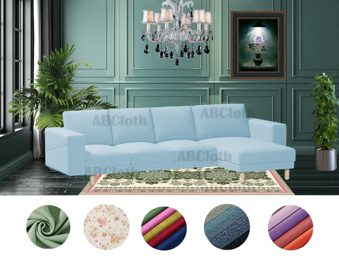 3 Seat With Chaise Lounge Sofa Cover Replacement Etsy