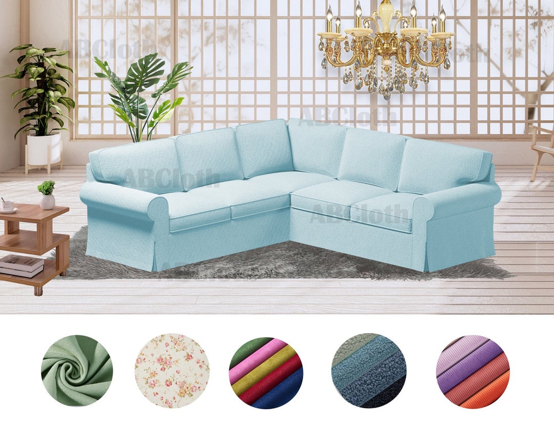 Ektorp 22 Seat Sectional Sofa Covers in Pattern/solid Color Fabrics