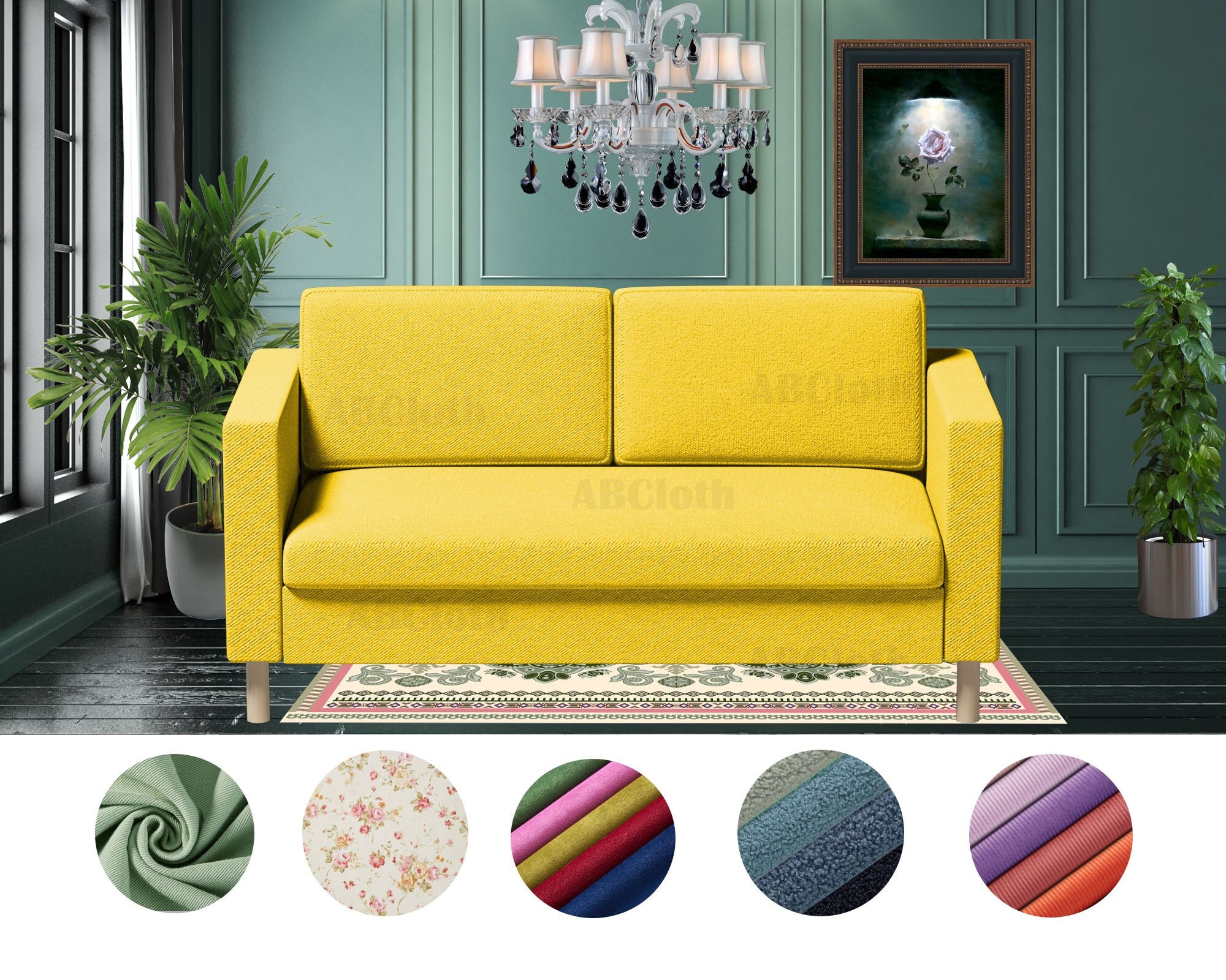 PARUP 2 seat sofa bed covers,Custom PARUP sleeper covers, Covers comes with free pet mat, Custom made covers fit PARUP 2 seat sofa bed