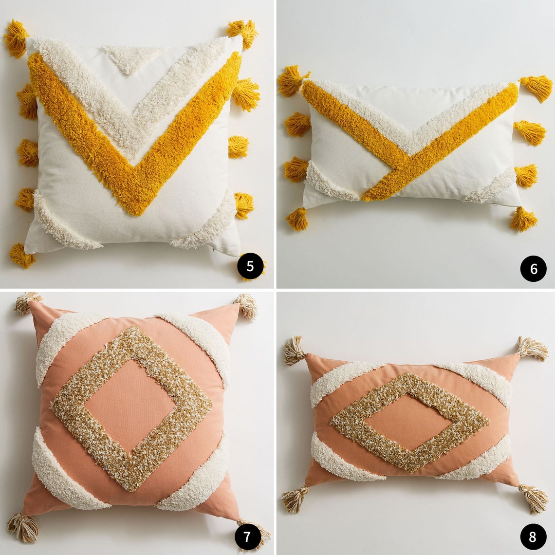 Moroccan style cushion coversCotton canvas coversofa cushion Etsy