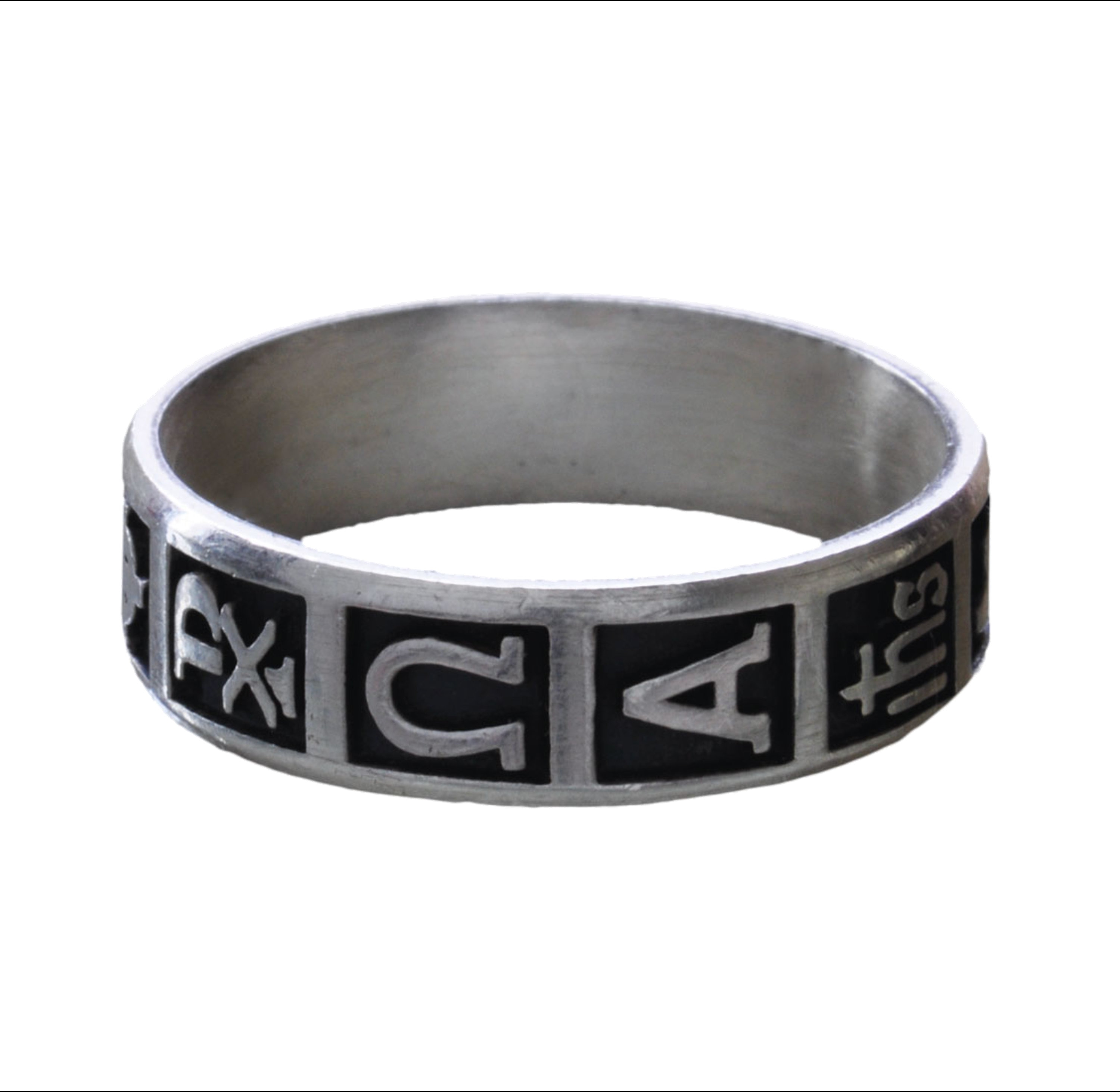 CATHOLIC RING W/symbols – Sterling Silver - Catholic Devotion - Etsy