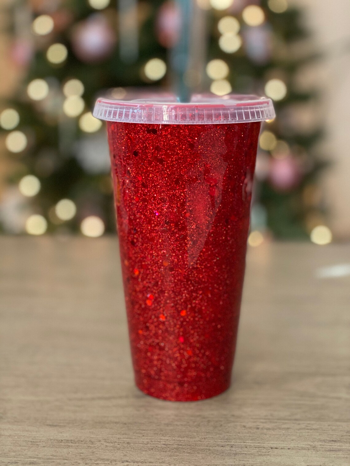 Customizable Red Glitter Starbucks Cold Cup Etsy