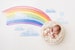 Backdrop for Rainbow babies, Newborn Photography, Digital background for Rainbow baby, Digital Backdrop. Watercolor Rainbow composite. 