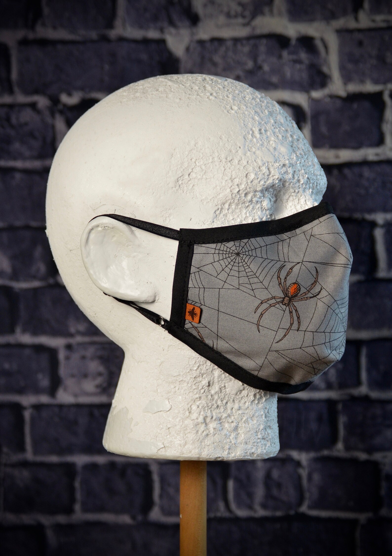 Black Widow Face Mask for Men and Women Gothic Goth Spider Etsy